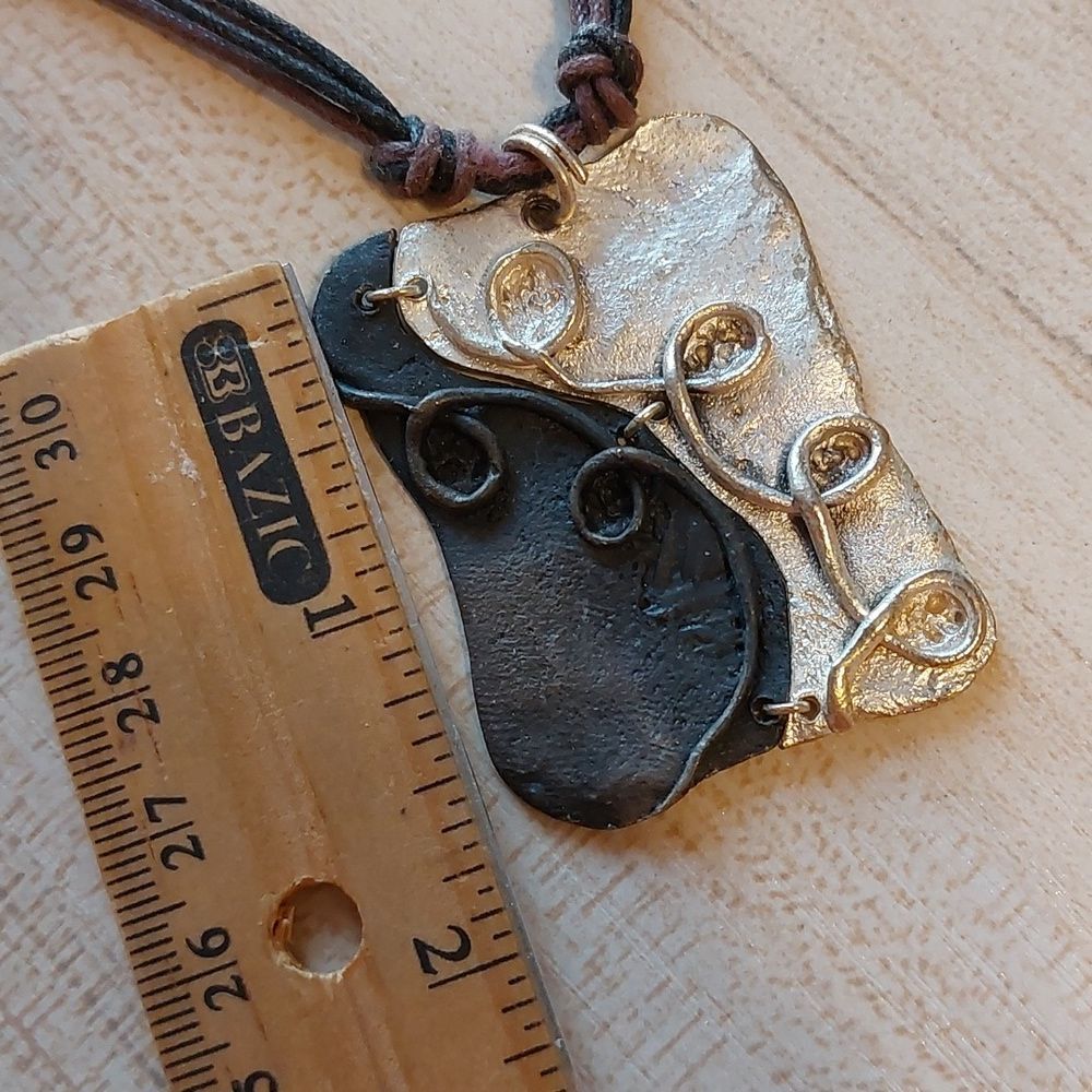 Anju Jewelry Rustic Mixed Metal Necklace - Picture 4 of 5